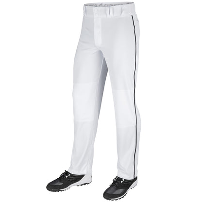 TRIPLE CROWN OPEN BOTTOM PANT WITH PIPE