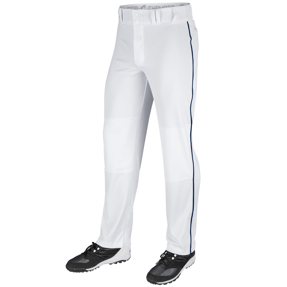 TRIPLE CROWN OPEN BOTTOM PANT WITH PIPE | BASEBALL PANTS