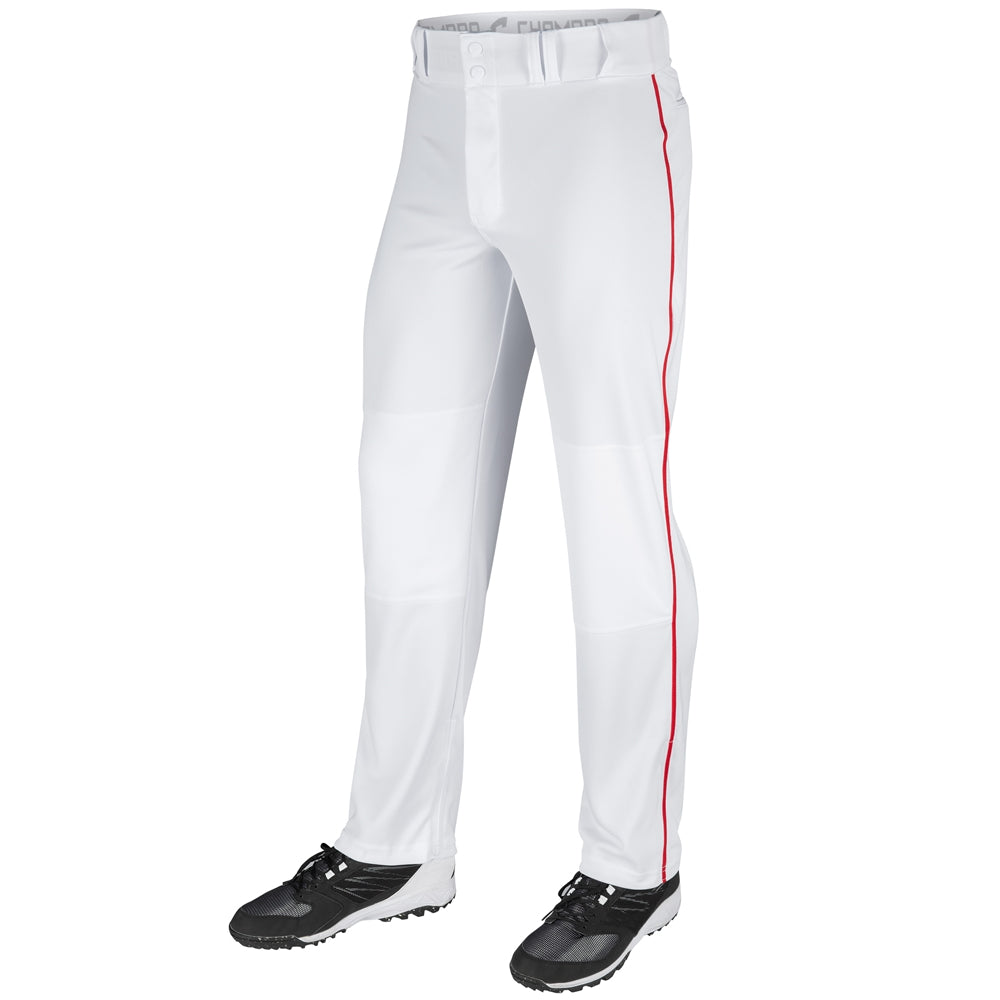 TRIPLE CROWN OPEN BOTTOM PANT WITH PIPE