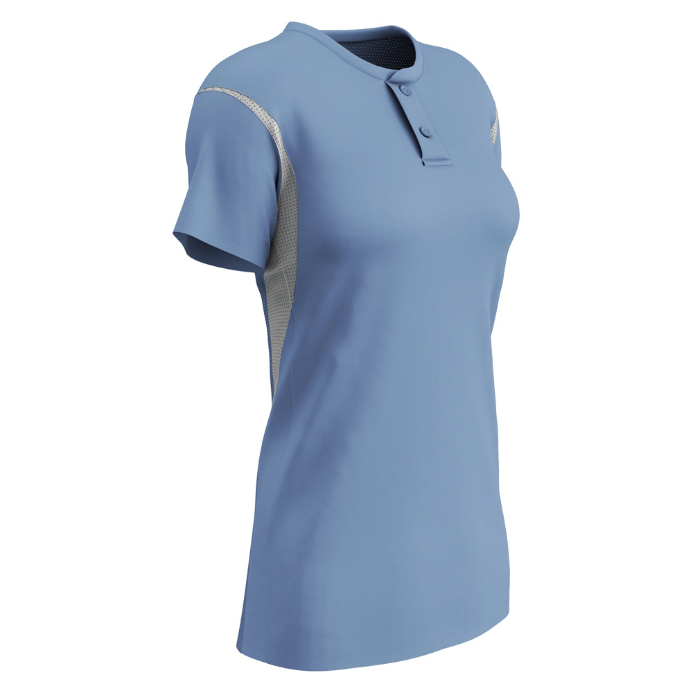 Legacy 2-Button Softball Jersey LIGHTBLUEWHITE L