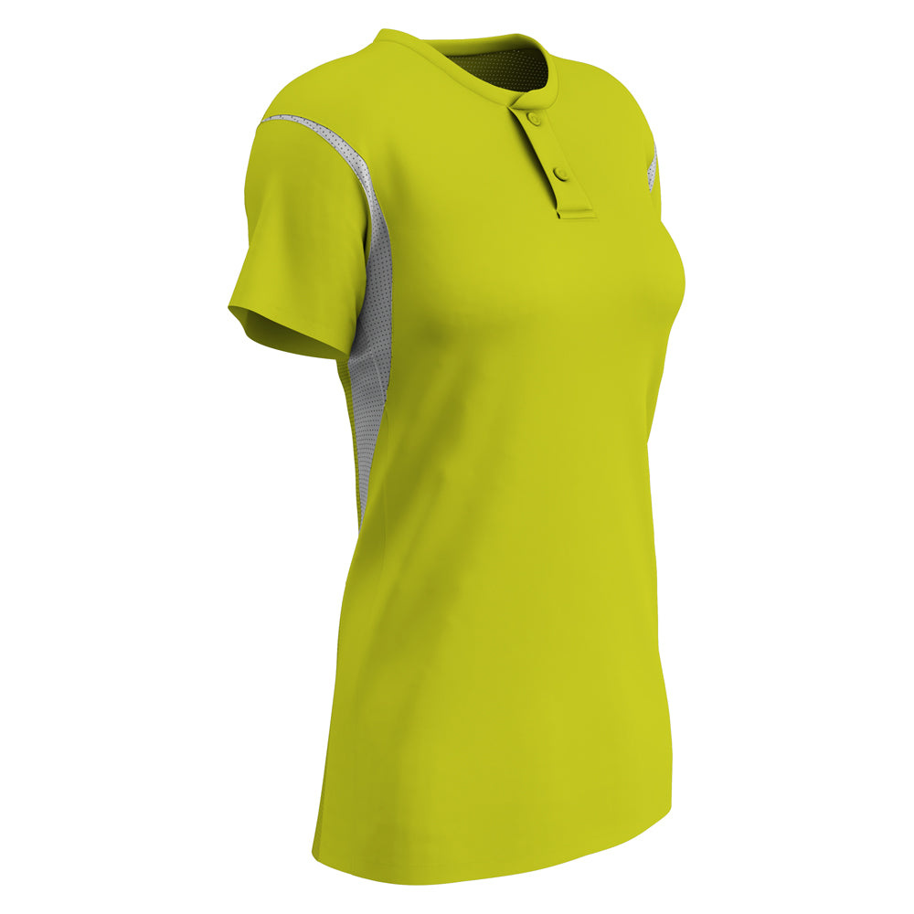 Legacy 2-Button Softball Jersey OPTICYELLOWWHITE S