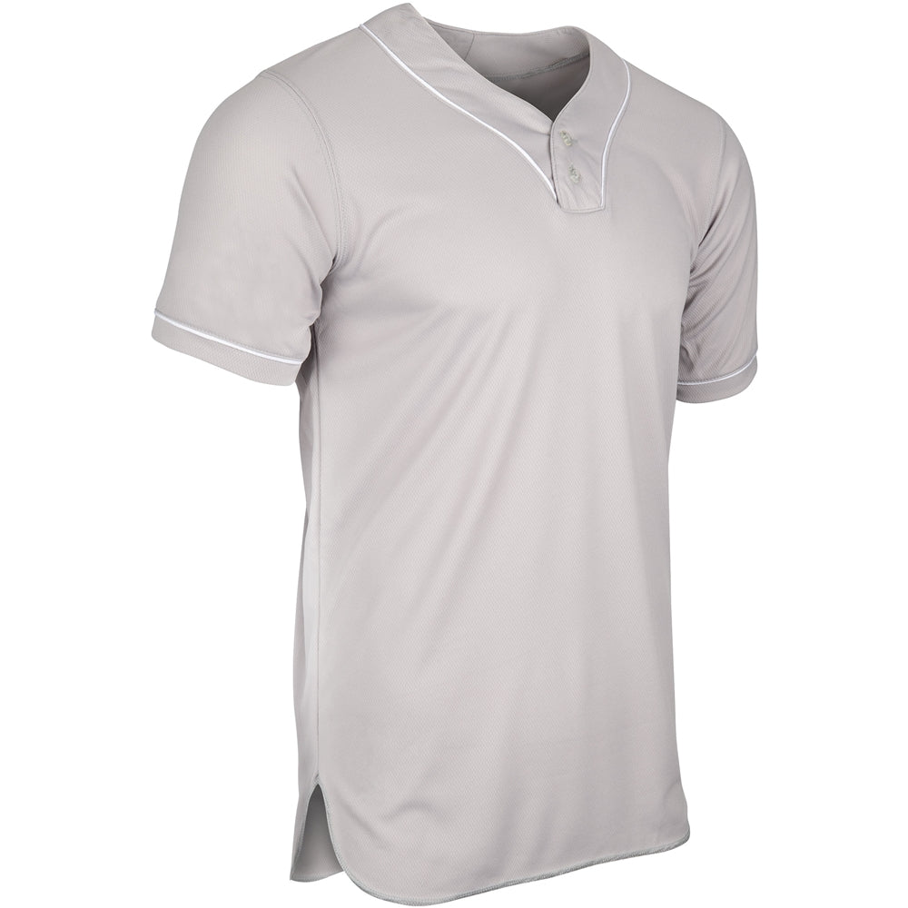 HEATER 2-BTTN PIPED BASEBALL JERSEY