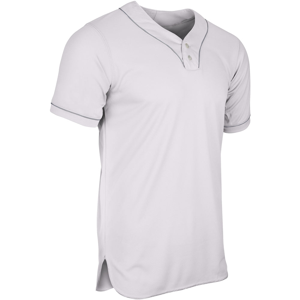 HEATER 2-BTTN PIPED BASEBALL JERSEY