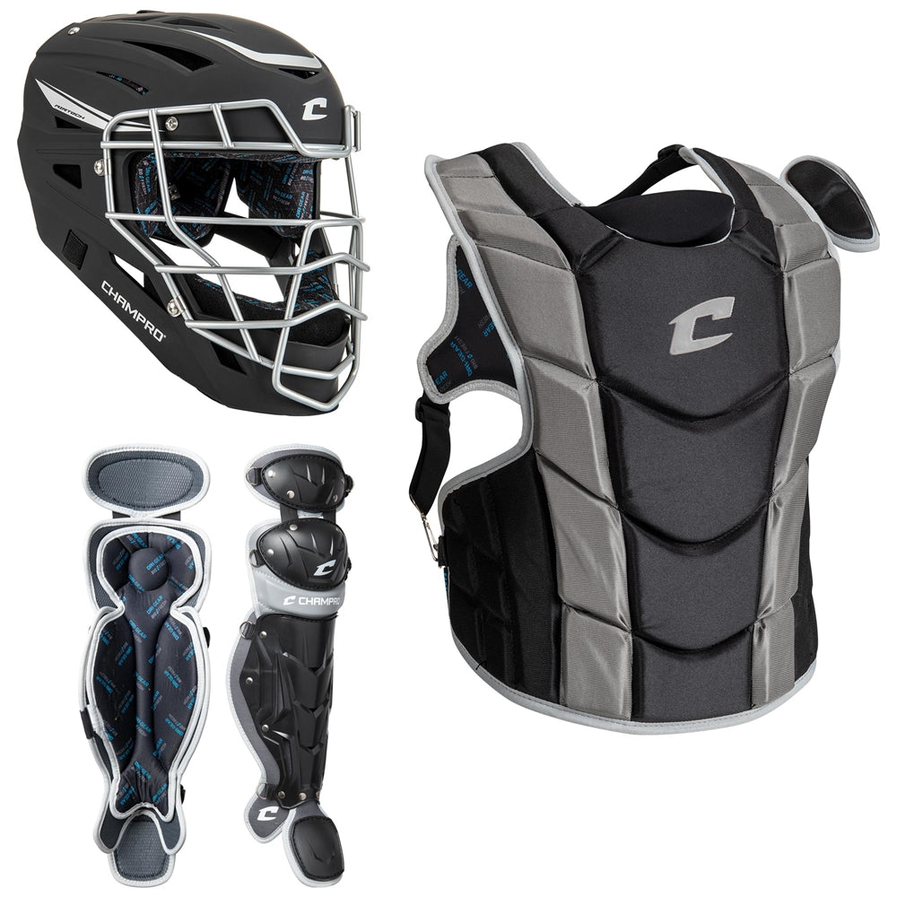 Optimus Pro Fastpitch Catcher's Kit BLACK VARSITY