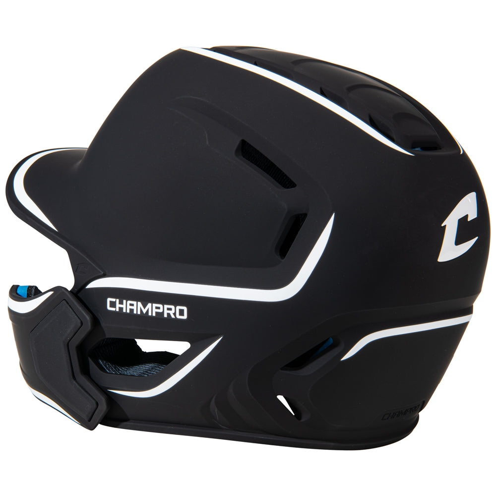 HXE Matte Baseball Helmet w/Jaw Guard
