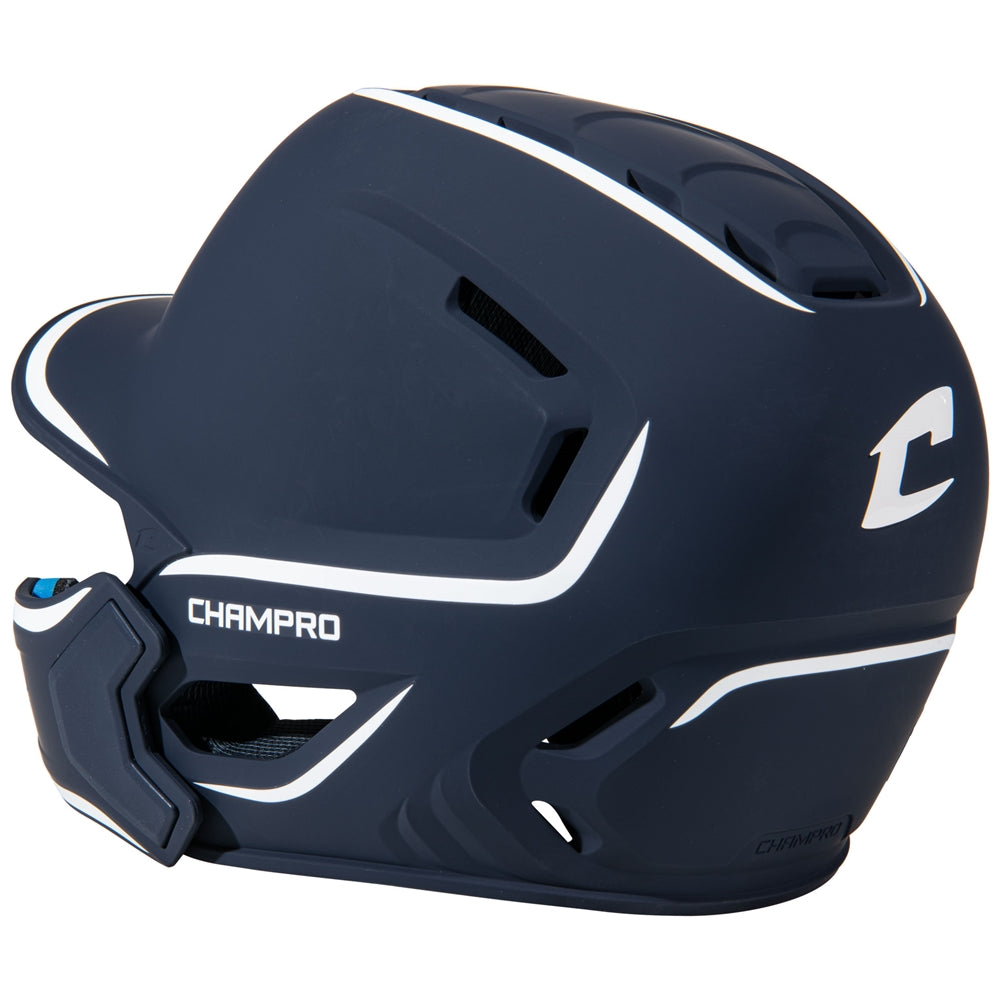 HXE Matte Baseball Helmet w/Jaw Guard