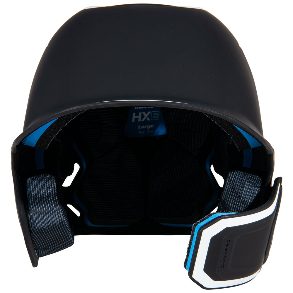 HXE Matte Baseball Helmet w/Jaw Guard
