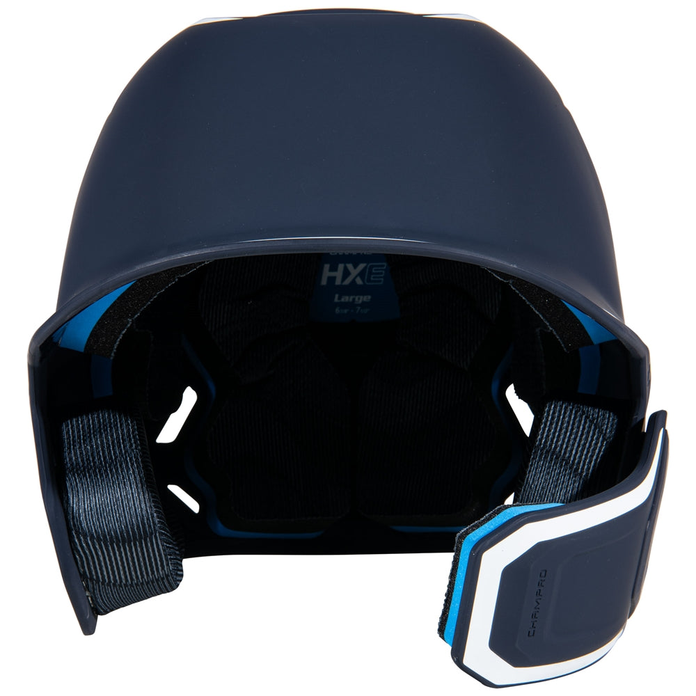 HXE Matte Baseball Helmet w/Jaw Guard