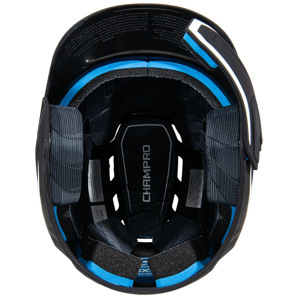 HXE Matte Baseball Helmet w/Jaw Guard