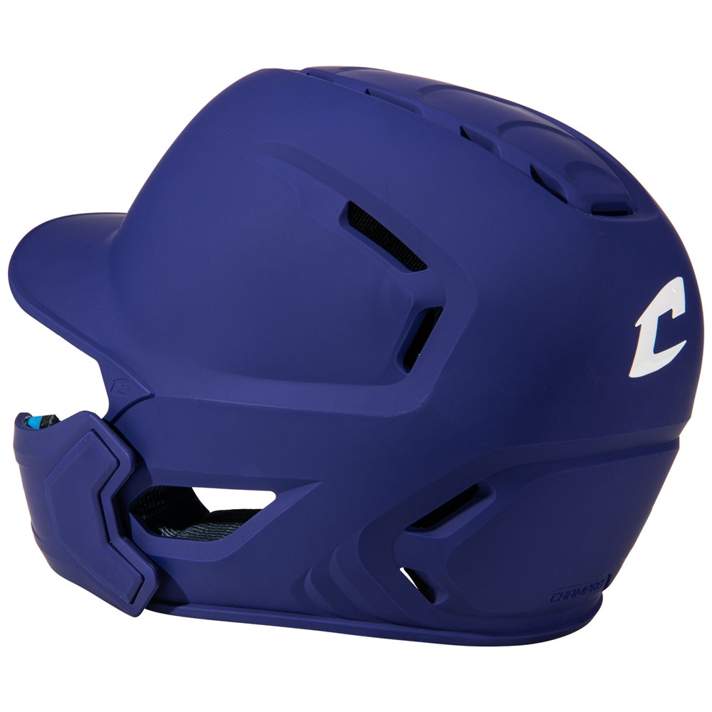 HXE Matte Baseball Helmet w/Jaw Guard