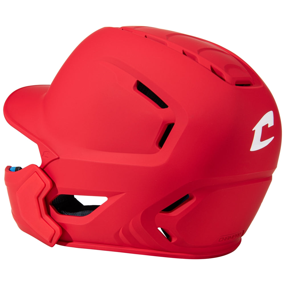 HXE Matte Baseball Helmet w/Jaw Guard