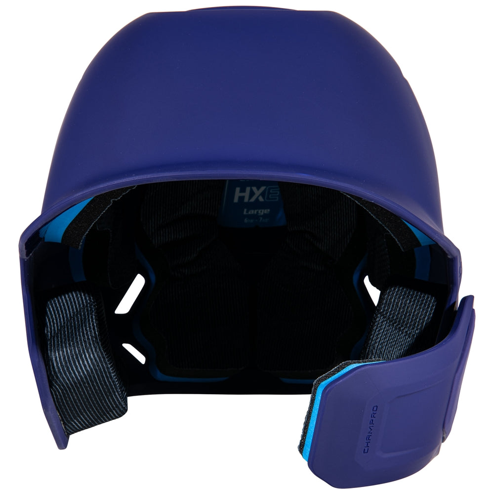 HXE Matte Baseball Helmet w/Jaw Guard