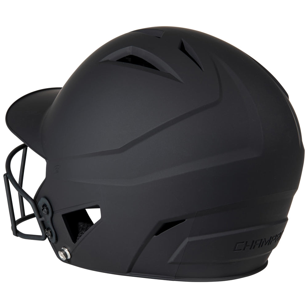 HX Matte Softball Helmet w/Facemask