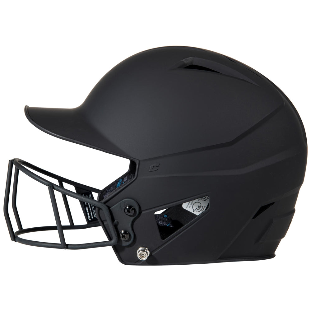 HX Matte Softball Helmet w/Facemask