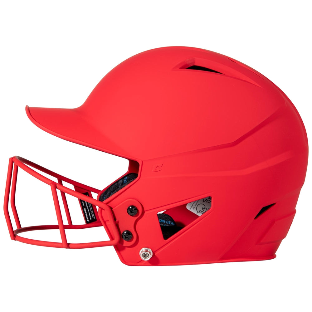 HX Matte Softball Helmet w/Facemask