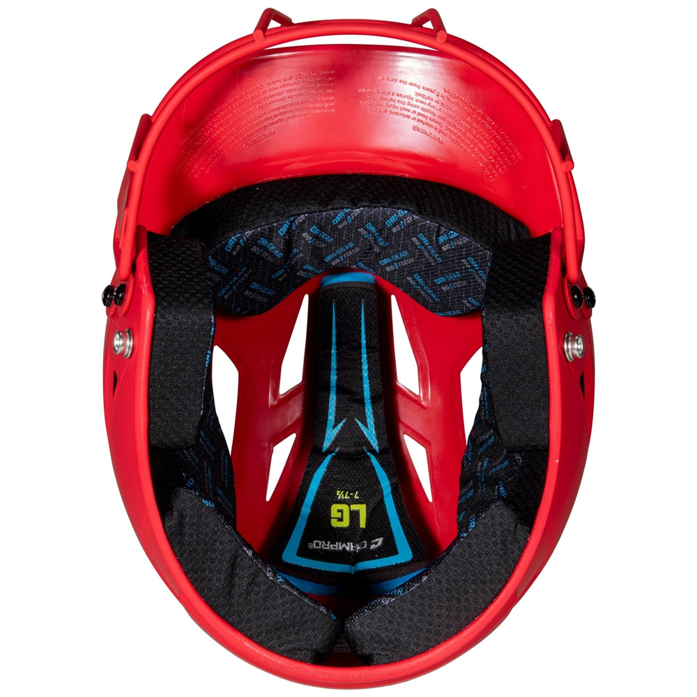 HX Matte Softball Helmet w/Facemask