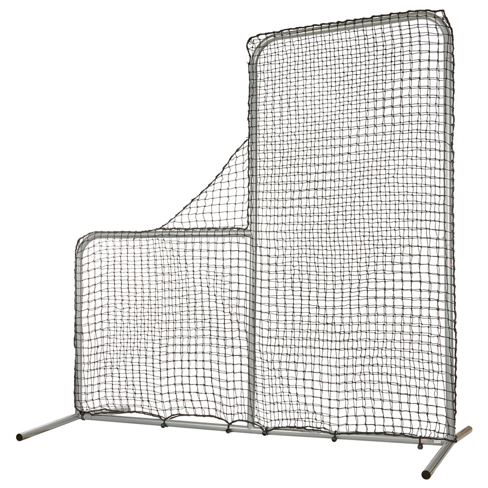 PITCHER'S SAFETY L-SCREEN 7'X7' WITH 40" DROP | BASEBALL & SOFTBALL TRAINING SCREEN
