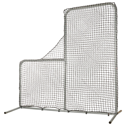 PITCHER'S SAFETY L-SCREEN 7'X7' WITH 40" DROP | BASEBALL & SOFTBALL TRAINING SCREEN