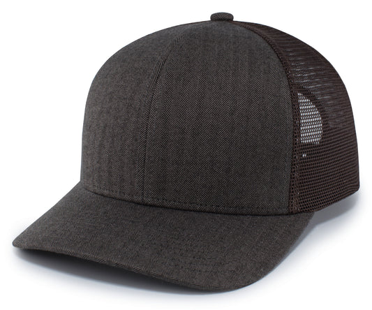 HERRINGBONE TRUCKER CAP