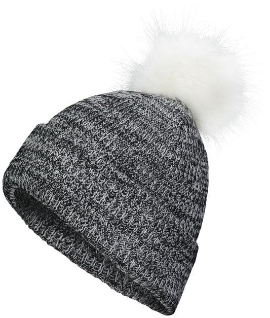 FAUX FUR POM BEANIE