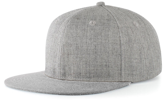 WOOL BLEND HEATHER SNAPBACK CAP