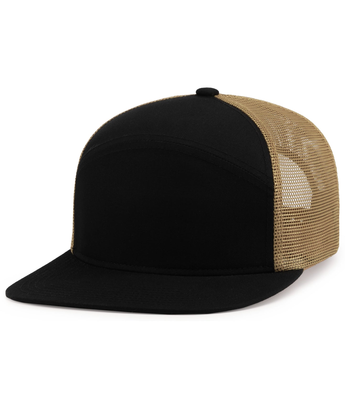 6-PANEL ARCH TRUCKER SNAPBACK CAP