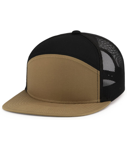 6-PANEL ARCH TRUCKER SNAPBACK CAP