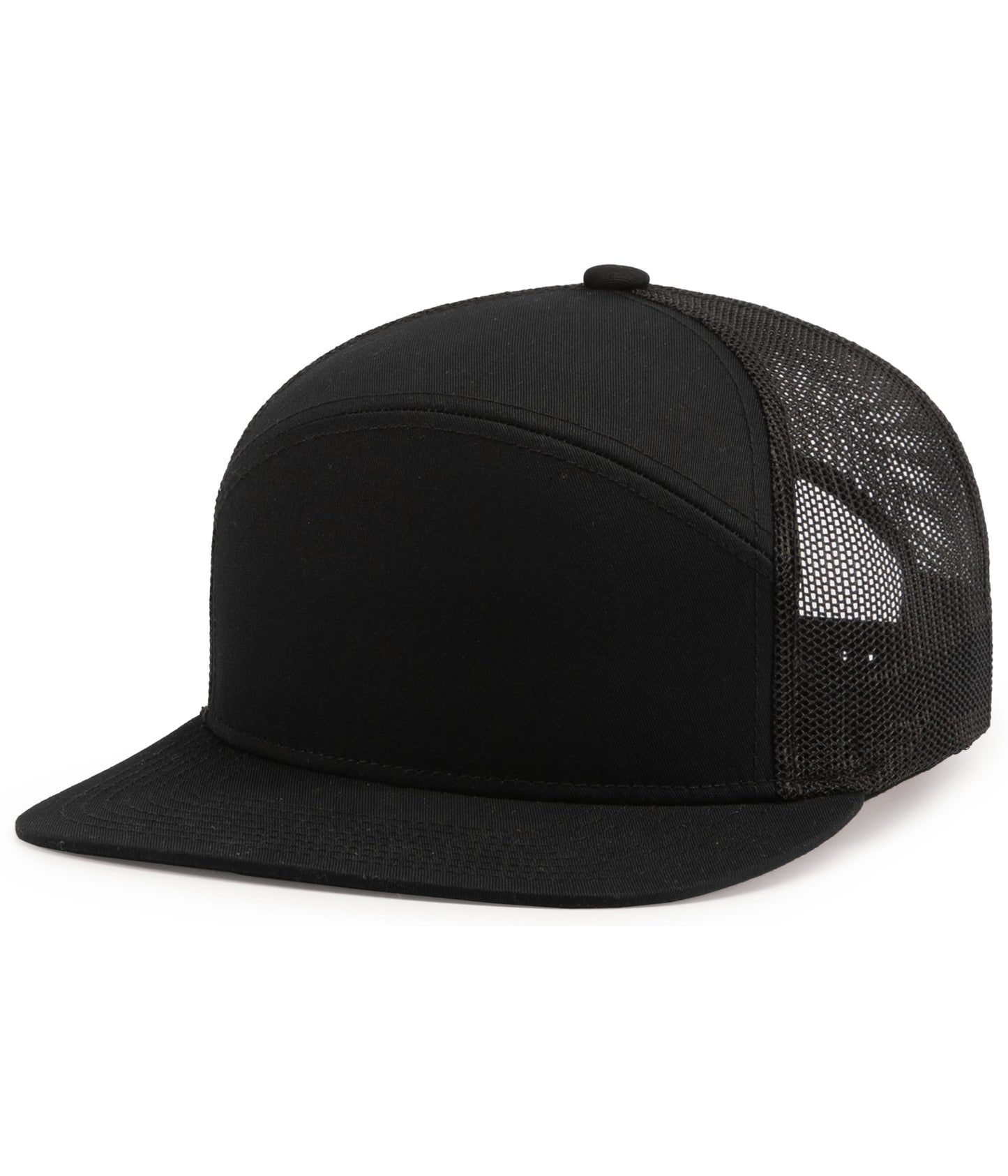 6-PANEL ARCH TRUCKER SNAPBACK CAP