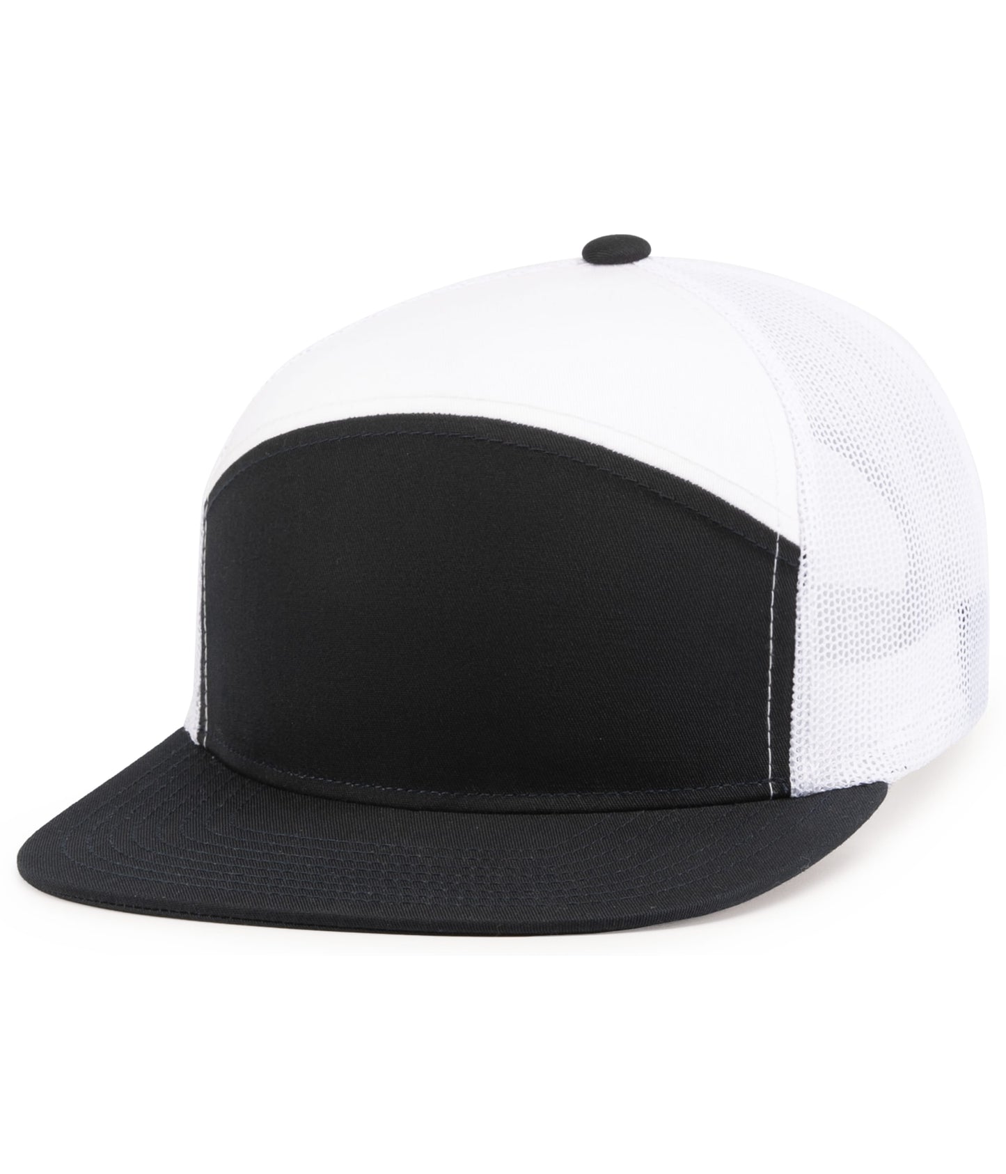 6-PANEL ARCH TRUCKER SNAPBACK CAP