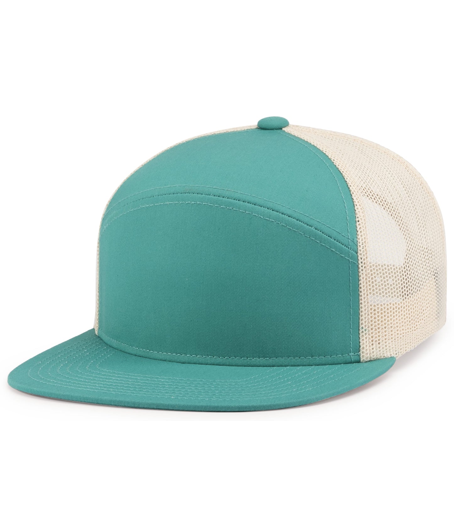 6-PANEL ARCH TRUCKER SNAPBACK CAP