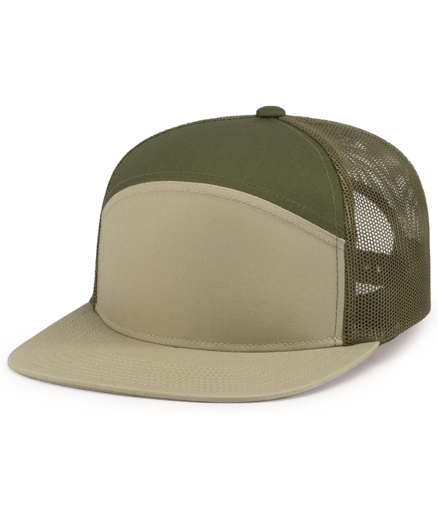 6-PANEL ARCH TRUCKER SNAPBACK CAP