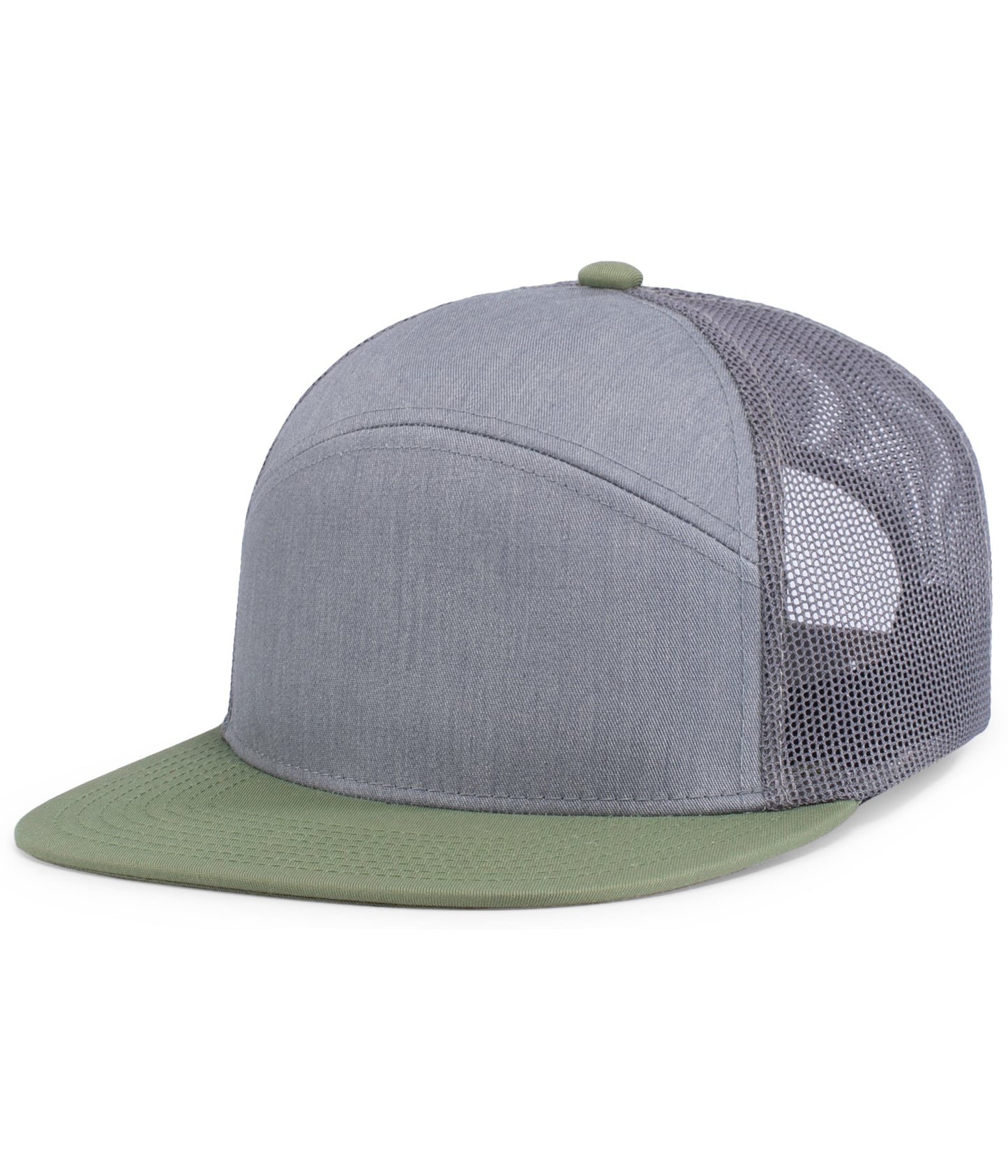 6-PANEL ARCH TRUCKER SNAPBACK CAP