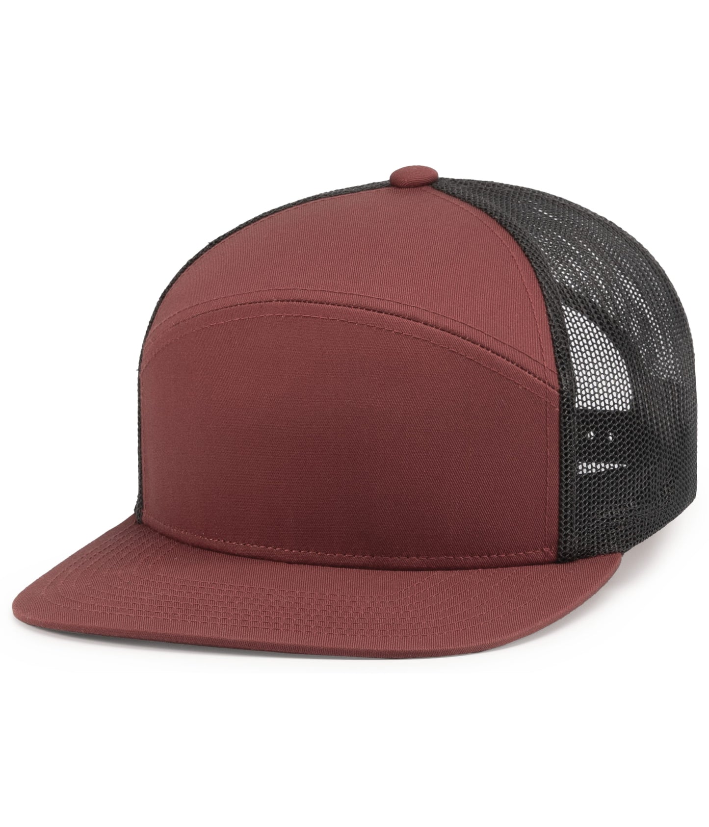 6-PANEL ARCH TRUCKER SNAPBACK CAP