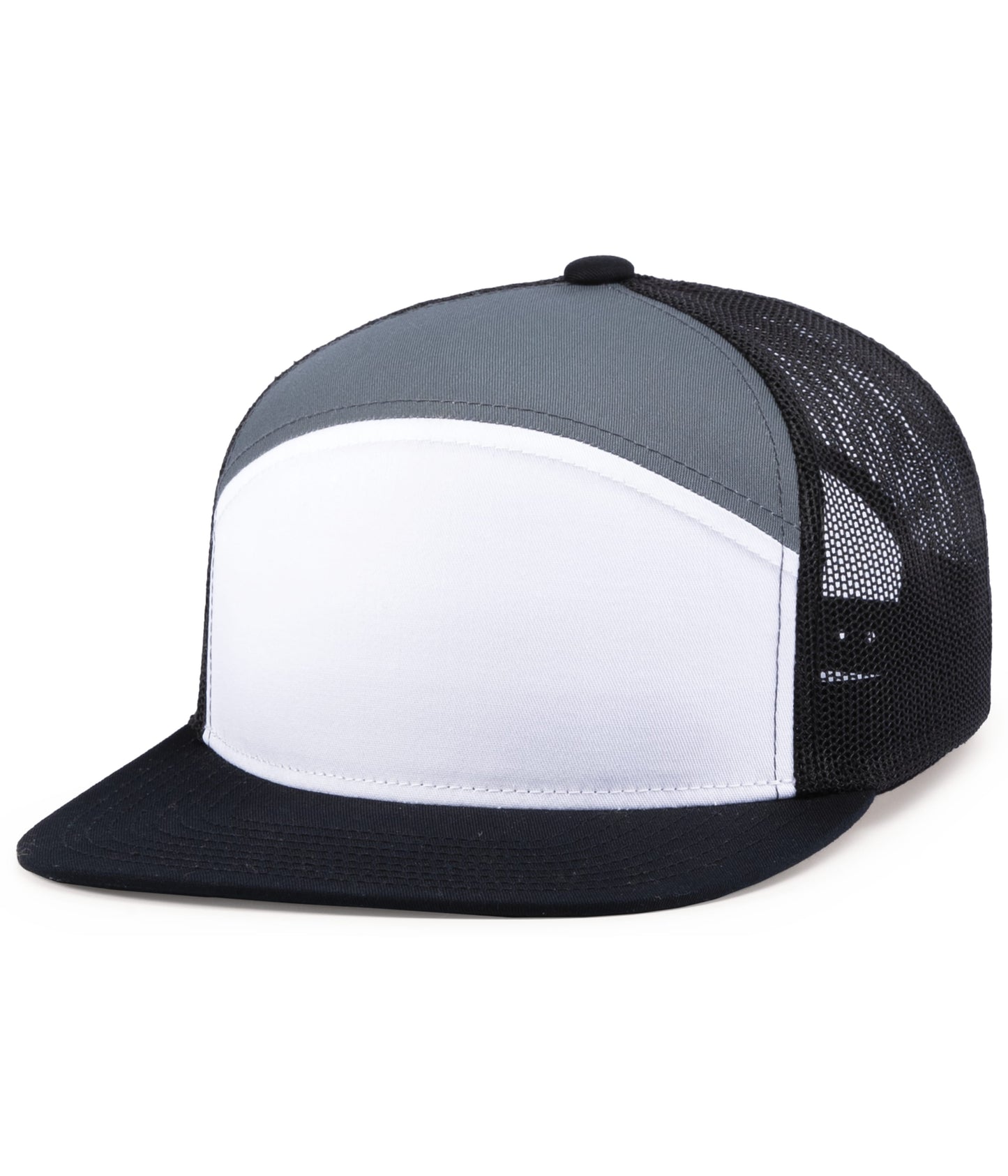 6-PANEL ARCH TRUCKER SNAPBACK CAP