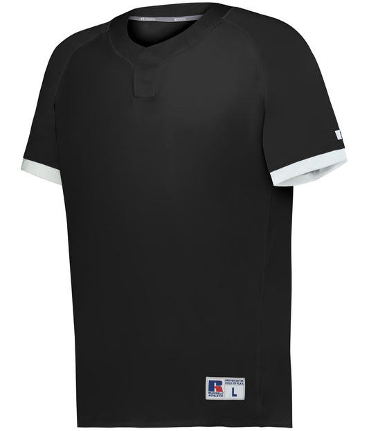 BASELINE COVERED PLACKET BASEBALL JERSEY