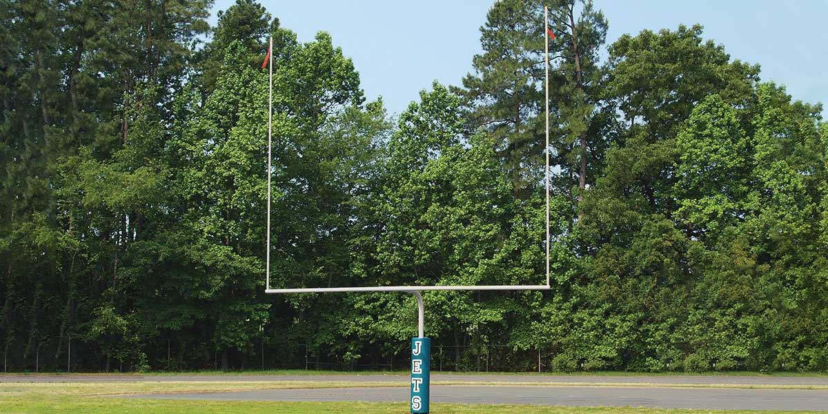 White Goal Post