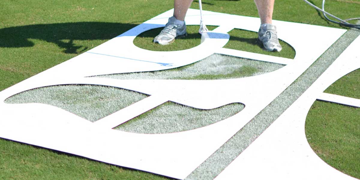 Fisher 6' H Football Pro Style Stencil Set